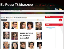Tablet Screenshot of eupodiatamatando.com